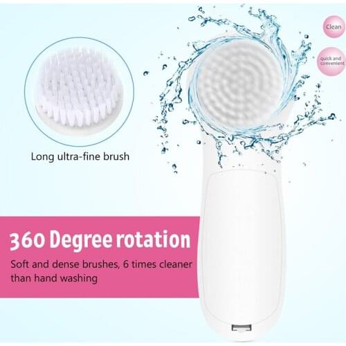 5 in1 Face Cleansing Brush Electric Face Cleanser Electric Facial Skin Cleanser beauty scrubber Skin Deep Washing Massage Brushs