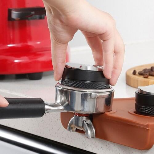 51mm Adjustable Coffee Espresso Tamper Double-Head Distributor Barista Stainless Steel Base Coffee Accessories Press Tools