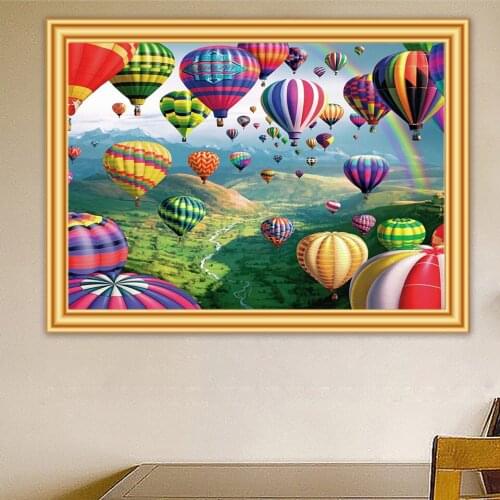 DIY 5d Diamond Painting Landscape Cross stitch Full Diamond Embroidery Balloon Mosaic Picture Of Rhinestone Home Decor Gift