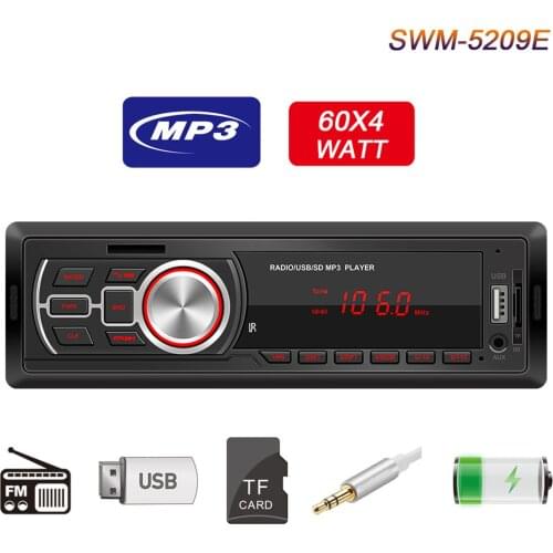 Car Radio Stereo Bluetooth MP3 Player Audio In-dash USB TF AUX FM Remote