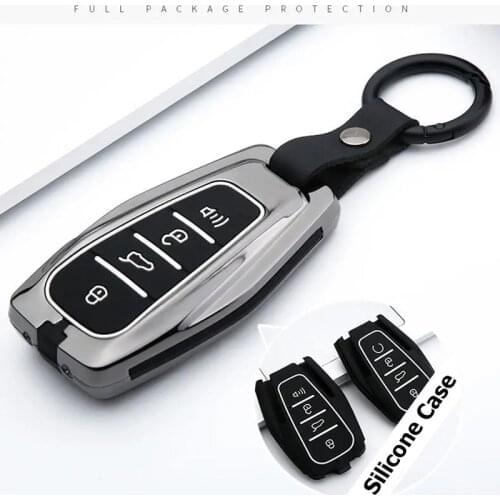 Galvanized Alloy Car Smart Key Fob Case Cover For Geely Atlas Boyue Coolray 2019 Xingyue Emgrand X7 GT GC9 borui Car Key Case