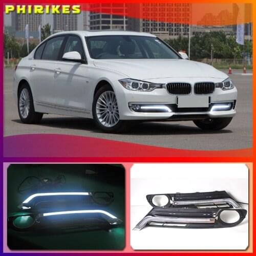 1 Set For BMW 3 series F30 F35 320 325 2013-2014 LED DRL Daytime Running Lights Fog Driving Lamps Covers