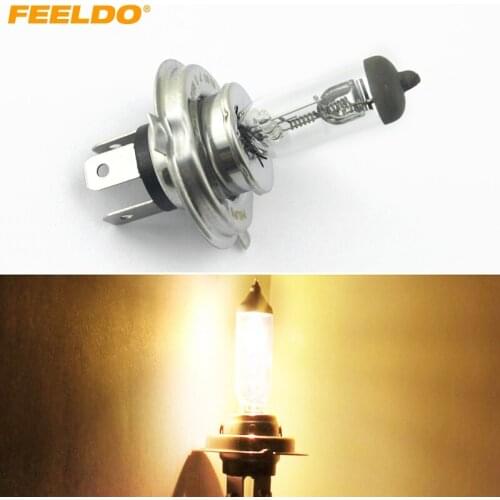 FEELDO 10Pcs Warm White Auto H4 DC 24V 70W 100W Car Headlight Foglight Driving Lamp 3000K #AM3161