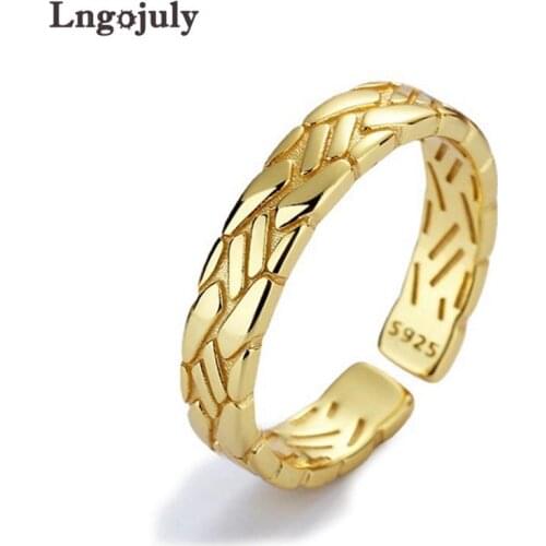 Fine Jewelry Irregular Women Ring Pure 925 Sterling Silver Rings For Women Girlfriend Lover Anniversary Party Jewelry Gift