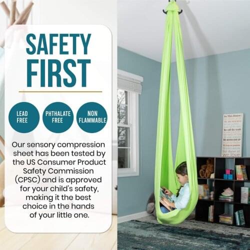 Indoor Swing Indoor Sensory Swing Great And Sensory Processing Disorder Hammock Swing Calming Effect For Kids