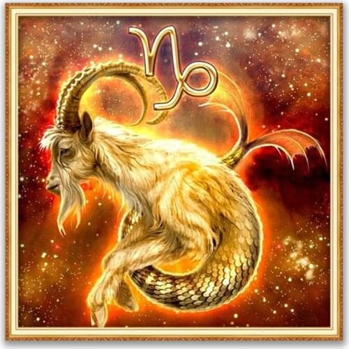 Region 12 Zodiac DIY Cross Stitch Embroidery 11CT Kits Craft Needlework Set Cotton Thread Printed Canvas Home Decoration On Sale