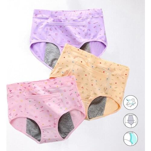 Leak Proof Menstrual Panties Physiological Pants Women Underwear Period Cotton Waterproof Briefs Female Lingerie