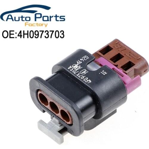New 3 Pins Car Waterproof Plug PDC Parking Sensor Plug Connector Socket Housing 4H0973703