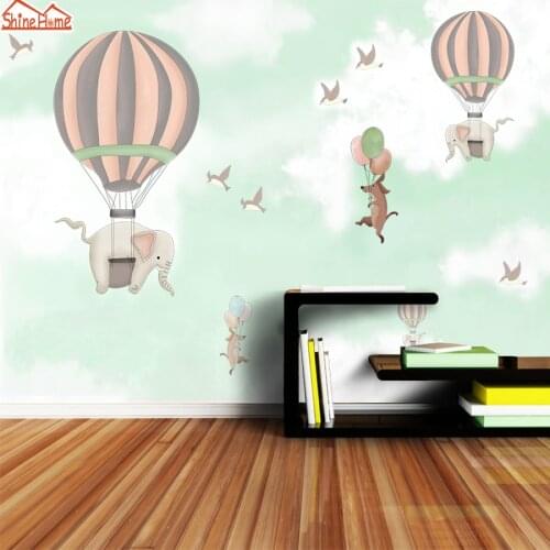 ShineHome-Large Balloon Wallpapers for Living Room 3 d Kids Baby Wallpaper Wall Paper Prints Mural Roll Walls Home Decoration