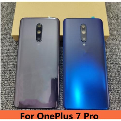 Glass Back Case For OnePlus 7 Pro Battery Cover Back Rear Door Housing Replacement Parts For Oneplus7 Pro Back Housing