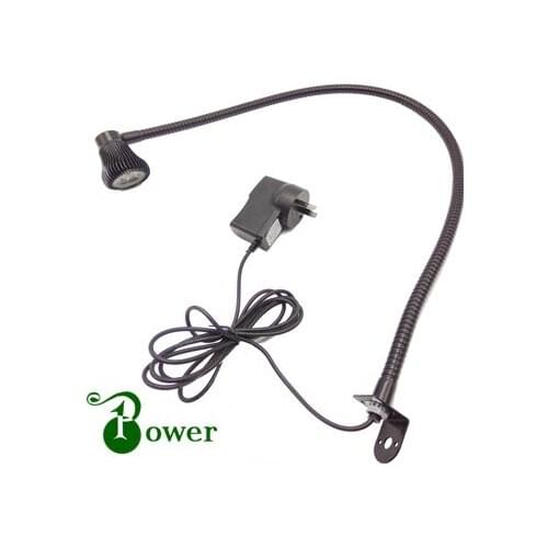 3W LED POWER OUTLET BEDSIDE LAMP