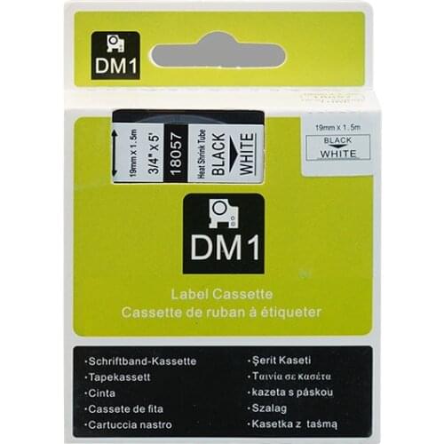 4PK Free shipping Compatible Dymo d1 label tapes RS11W heat shrink tube tape for DYMO Rhino