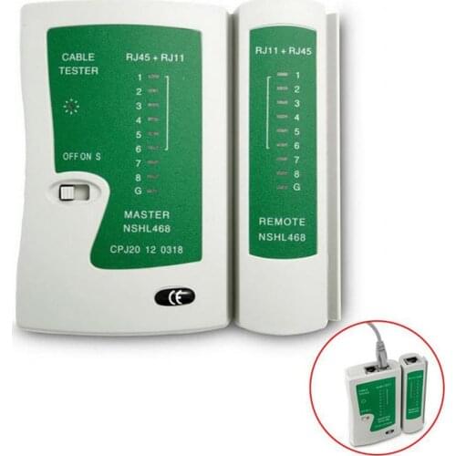 Professional Network Cable Tester RJ45 RJ11 RJ12 CAT5 UTP LAN Cable Tester Detector Remote Test Tools Networking High Quality