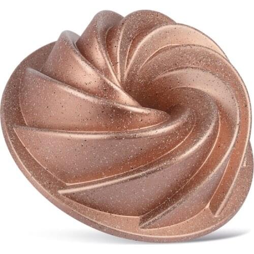 Thermoad Aluminum Casting Granite Cake Mold Wind Rose/Rose Gold