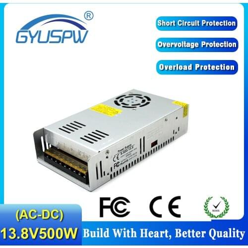 Transformer AC 110 220 To DC 13.8V 36.2A 500W Switching power supply Converter Adapter for Led Lighting CNC Industrial Router