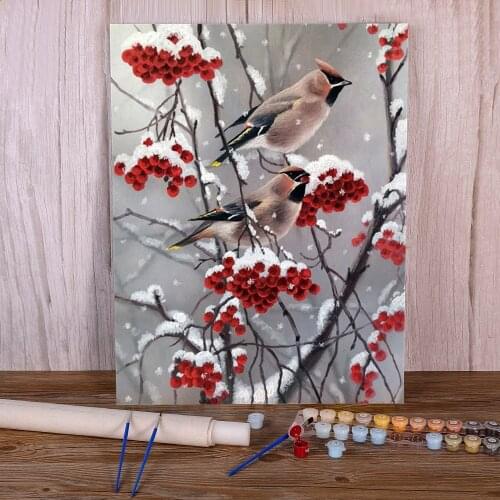 Animal Bird Painting By Numbers Package Oil Paints 40*50 Picture By Numbers Photo New Design For Wholesale