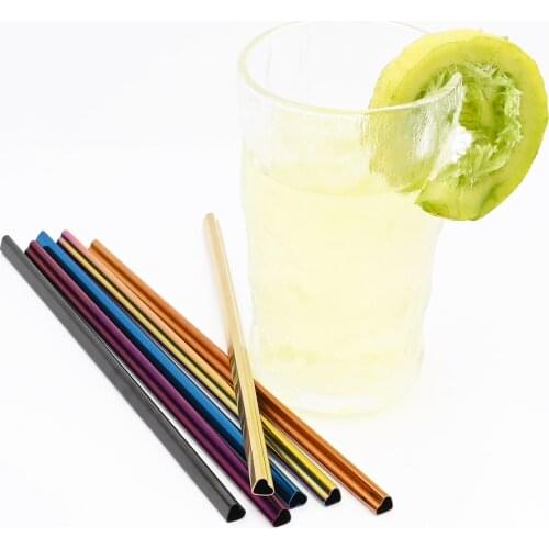 1/3Pcs Heart-shaped Bubble Tea Straw Colorful Drinking Straw Reusable Metal Straw Set 304 Stainless Steel Pearl Milkshake Straw