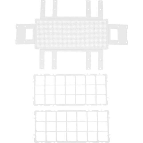 30mmx21Hole Plastic Test Tube Rack Assembly Detachable Sampling Tube Holder Stand for Laboratory