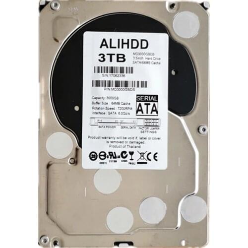 3000GB SATA 3.5inch 7200RPM 64MB Cache Enterprise Grade Security CCTV Hard Drive Warranty for 1-year