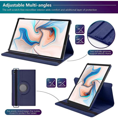 360 Degree Rotating Flip Smart Stand Pu Leather Tablet Case Cover For lenovo Tab P11 TB-J606F P11 Pro TB-J706F M10 Plus TB-X606F