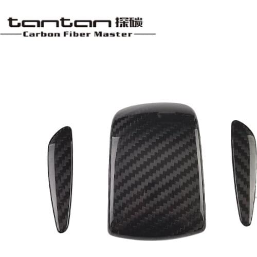 Gear Shift Knob Cover Tantan Carbon Fiber Parts Applicable For Mercedes Benz GLE/GLS Interior Accessories Stickers