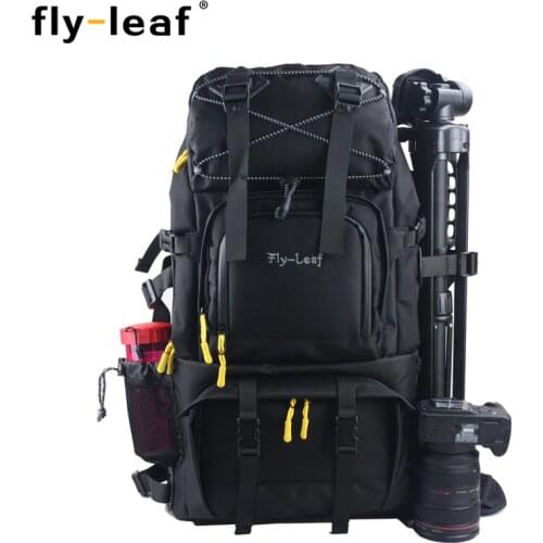 EMS hot sale FlyLeaf FL303 double-shoulder camera bag professional slr aluminum digital laptop bag the big bag