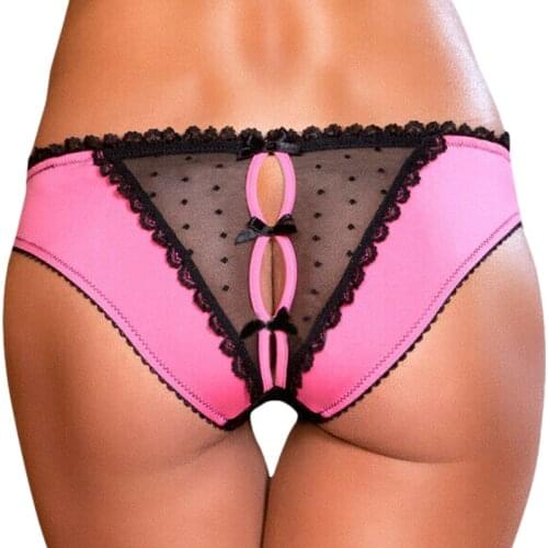 Lace Perspective Ladies Panties Sexy Underwear Transparent Thongs Womens Briefs Plus Size Sex Lingerie Erotic Hot