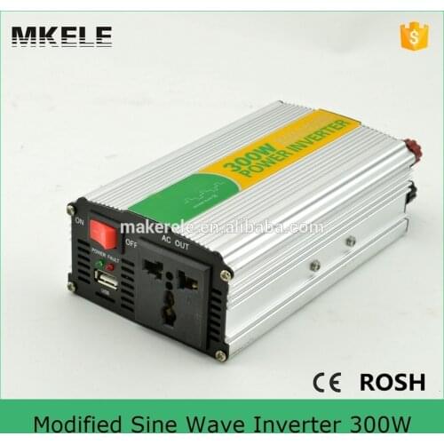 MKM300-121G mini dc ac power inverter modified sine wave 110v/120v inverter 300w portable power inverter with 12vdc input