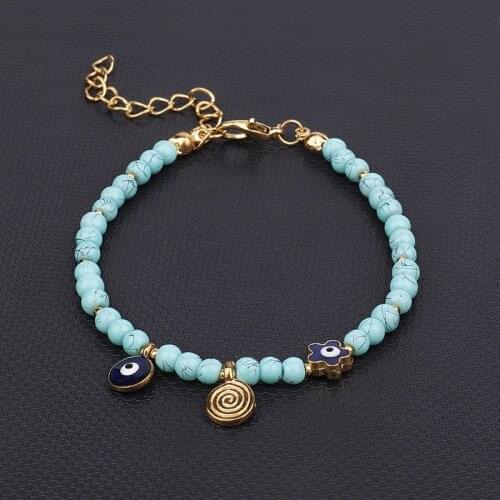 Fashion Turkish Lucky Evil Eye Bracelet Handmade Lucky Jewelry Blue Eyes Female Charm Adjustable Bracelet Jewelry