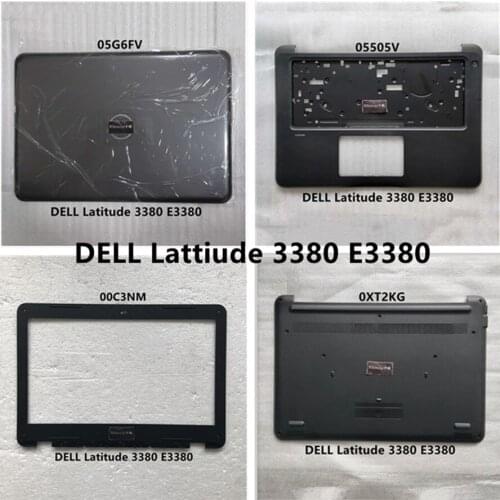 New For DELL Latitude 3380 E3380 Chromebook 3380 LCD Back Cover LCD Bezel Case Upper Top Cover Bottom Lower Shell Laptop Case