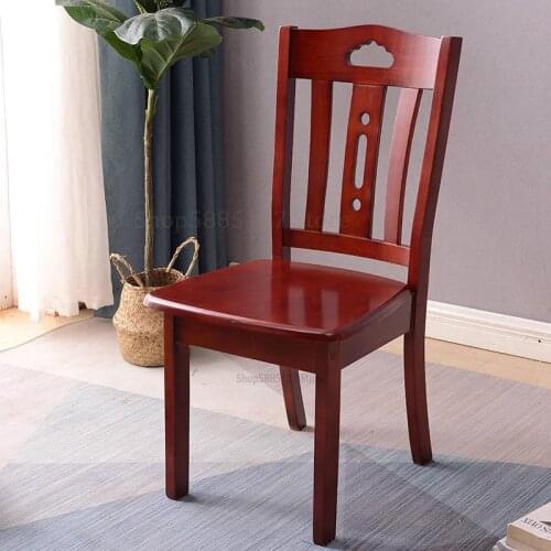 Solid Wood Dining Chair Home Chair Simple Stool Desk Chair Backrest Dining Table And Chair Wooden Chair Restaurant Hotel Restaur