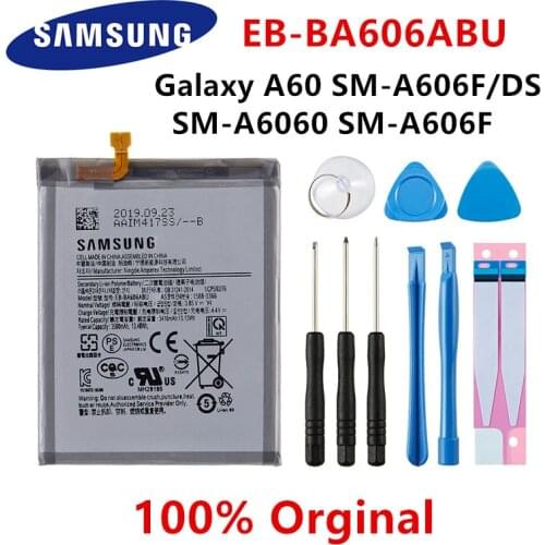 SAMSUNG Orginal EB-BA606ABU 3500mAh Battery For Samsung Galaxy A60 SM-A606F/DS SM-A6060 SM-A606F Batteries+Tools