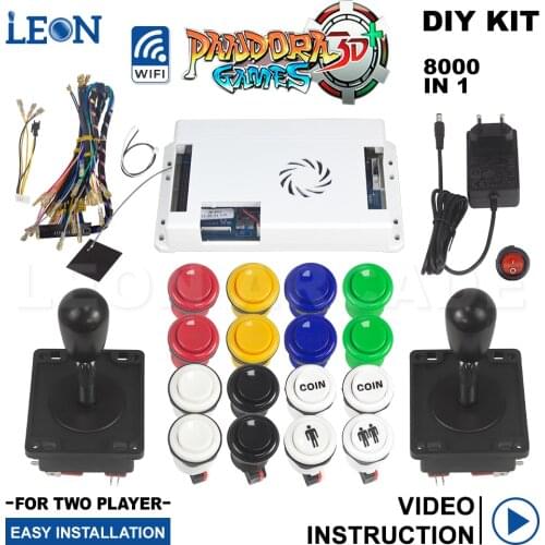 Pandora Box 3d Wifi 8000 In 1 Retro Arcade Machine Pandora Box 3d Happ Arcade Buttons Spantsh Style Joystick Boton Arcade