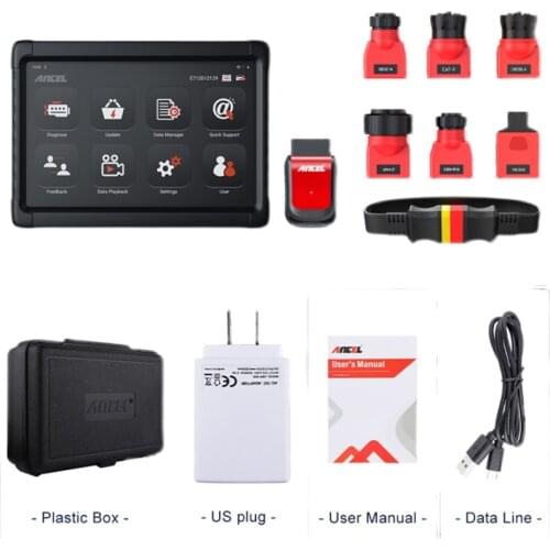 ANCEL X6 HD Professional Automotive Scanner diagnostic machine tool for heavy duty truck with Blue tooth function
