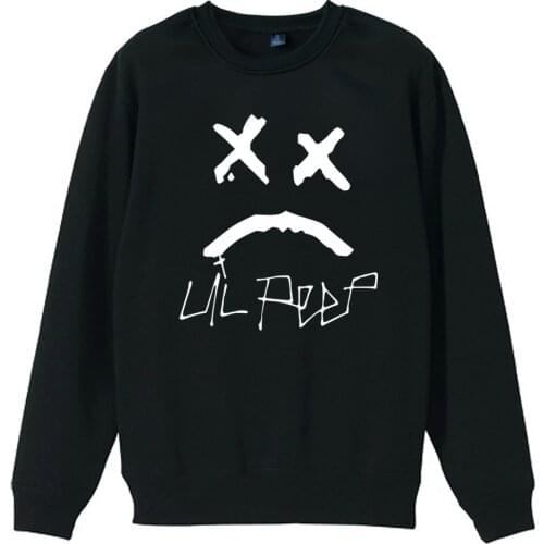 Sad Face Noose Lil Peep CRY BABY Love Tattoo Boy Man Sweatshirt Pullover Fleece Crew Neck Couple Clothes Teenager ZIIART