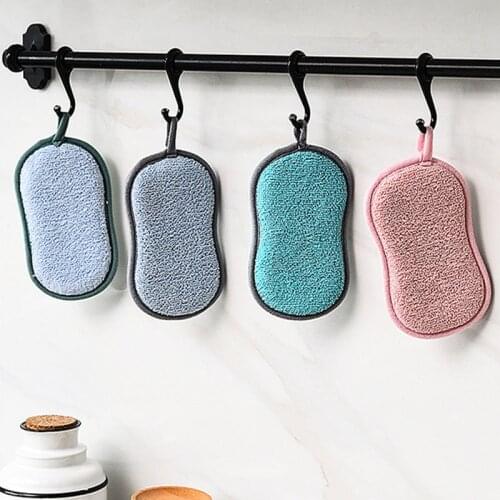 1PC Kitchen Pot Brush Goods Dish Tools Sponge Small Items Useful Household Accessories Menage Cleaning Tool