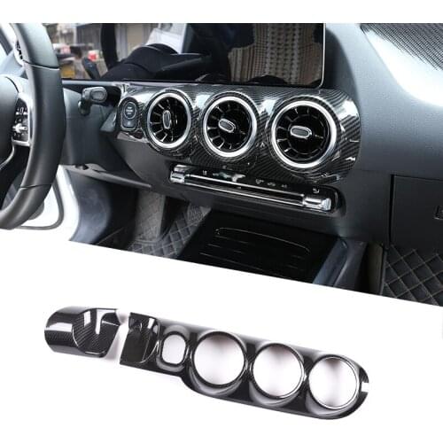 Carbon Fiber ABS For Mercedes Benz B Class W247 B200 2019-2020 Central Control Air Conditioning Decorative Panel Accessories