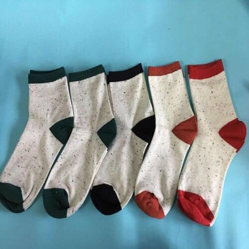 Green Black Red Spring And Autumn Cotton Socks Little Socks High Quality Ladies Socks Wholesale 5pair/lot