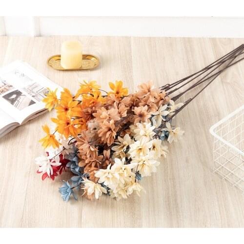 1pc happiness artificial silk flowers diy home living room ornaments wedding road guide decoration fake flowers