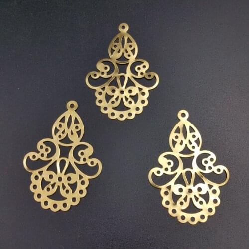 20 pieces/lot 32x47mm Filigree Wrap Connector Jewelry DIY Components jewelry accessory Ear accessories