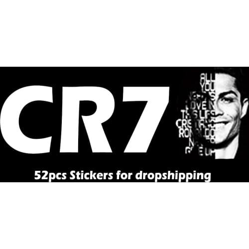50Pcs Football Star CR7 Stickers DIY ScrapbooK Diary Planner Graffiti Stickers Luggage Laptop Phone Car Moto Self-Stickey Paper