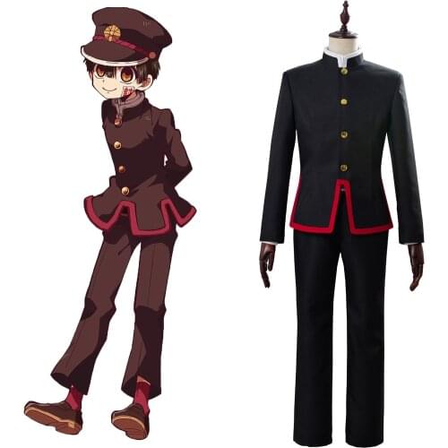 Anime Toilet-Bound Jibaku Shounen Costume Hanako-kun Cosplay Uniform Suit Adult School Uniform Suit