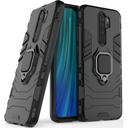 Armor Car Holder Magnet Ring Phone Case PC+Silicone Cover On For Xiaomi Redmi Note 8 8T Pro Note8 Note8T 8Pro T Global 64/128 GB