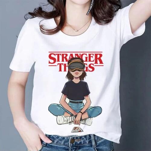 STRANGER THINGS Printing T-shirt Harajuku Women clothing FRIENDS DON'T LIE Pattern Tshirt Summer casual short sleeve T shirt Top