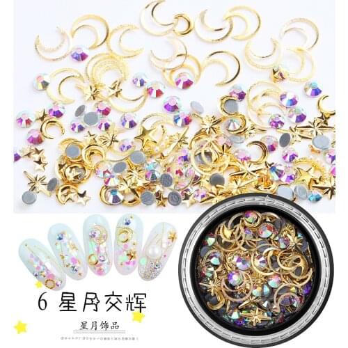 1Pc Rhinestone jar , charms nail, Jewel Diamonds 3D Flowers Nail Art Decorations zircon metal rivets 1pcs Nail accessories,5565