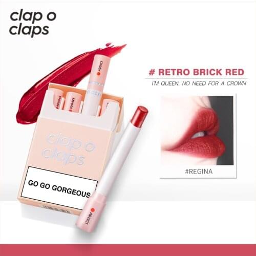 Clap o claps Cosmetic Cigarette Tube long-lasting colorful water-proof Lipstick 4pcs