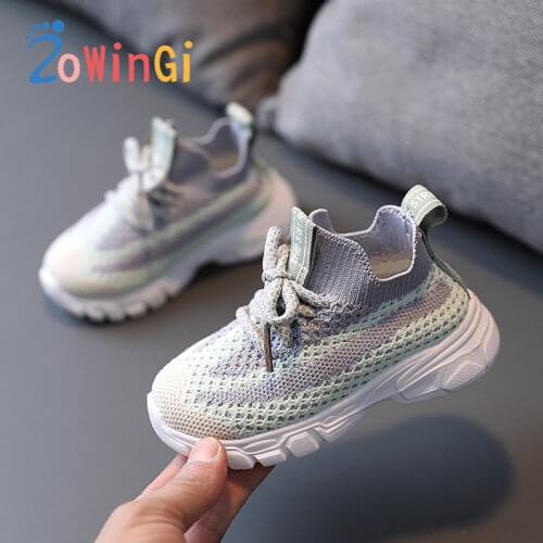 Size 21-30 Baby Toddler Shoes Boys Girls Sport Running Sneakers Children Fashion Casual Shoes Kids Mesh Breathable Sneakers