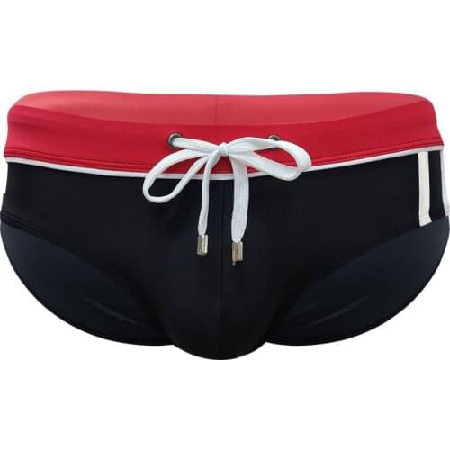 Mens Swim suit Wear Briefs Swimming Push-Up Sexy gay Bikini Swimsuit Beach Short Panties Surfing trunks men bathing suit