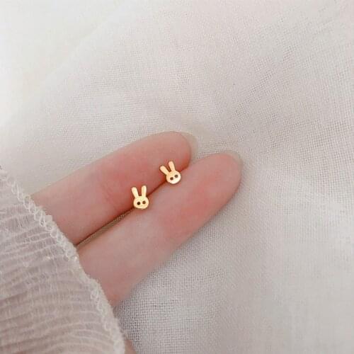 Miuoxion Wholesale Retro Cute Rabbit Earrings Fashion Minimalist Party Jewelry For Women Feature Namour Charm Gift All Seasons