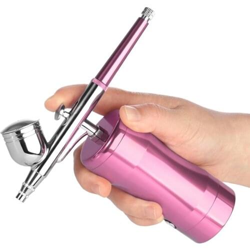 Portable Airbrush Set Small Spray Pump Pen Set Beautiful Air Compressor Kit for Art Painting Tattoo Craft Cake Spray Model
